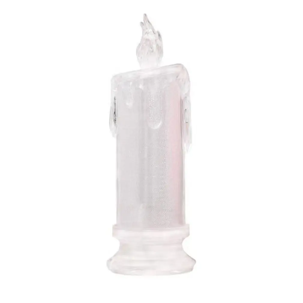 

LED Flameless Candle Lights Battery Operated Acrylic Electronic Tears Candle Lamp Wedding Party Christmas Home Decor