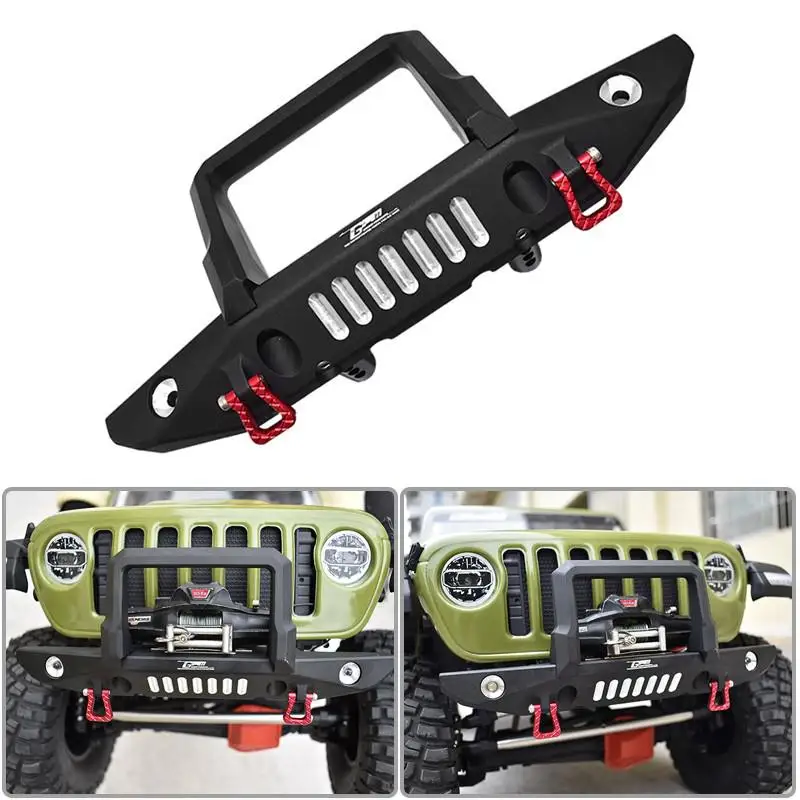 Осевой 1/6 Scx6 Jlu Wrang Ler 4wd-axi05000t1 передний бампер из алюминиевого сплава +