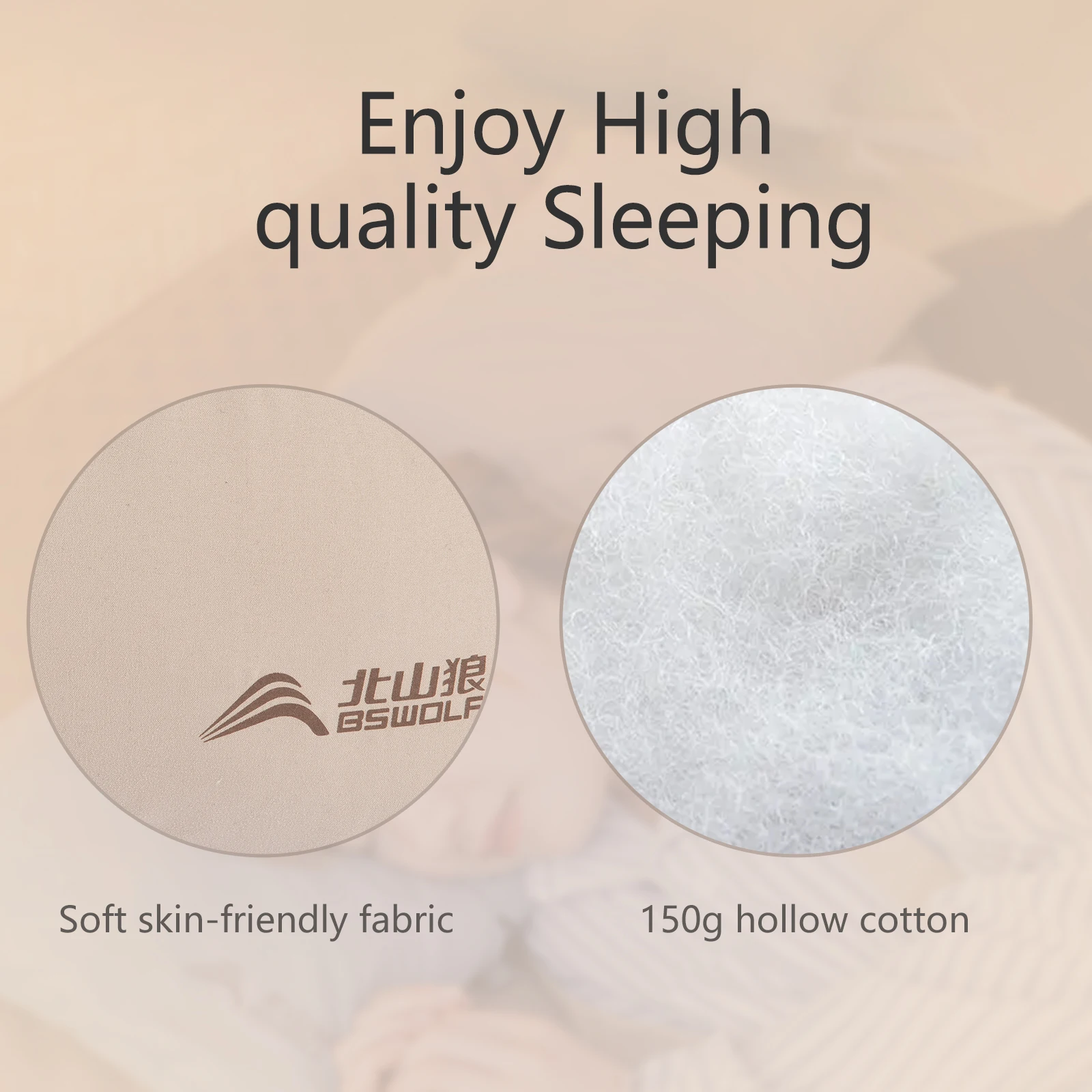 BSWolf Lightweight Outdoor Camping Pillow Ultralight Hiking Sleeping Pillow Outdoor Compressible Portable Travel Pillow