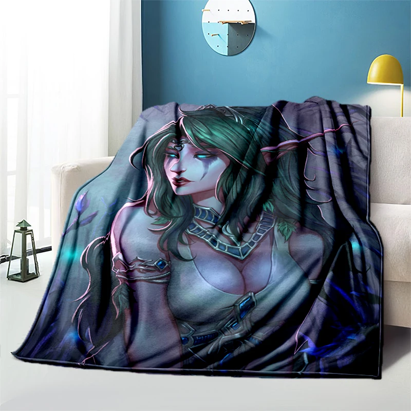 

Одеяло на кровать World of Warcraft, мягкое и пушистое, в клетку