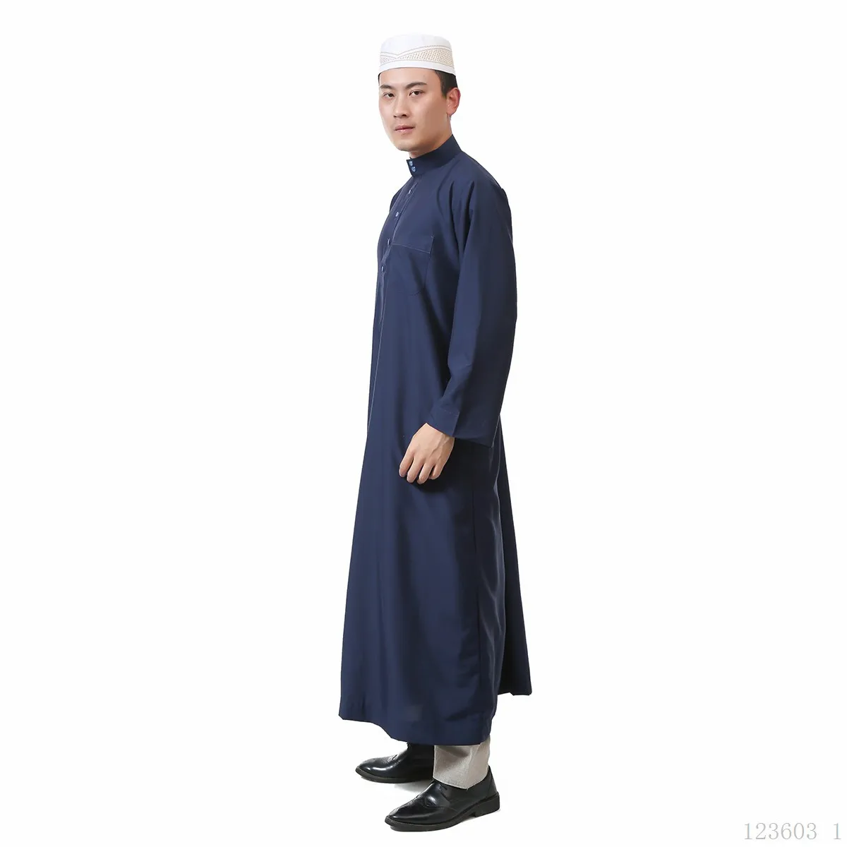 Arabic Long Sleeves Robes Man Saudi Arabia Jubba Thobe Qatari Kaftan Muslim Arab Abaya Dubai Dress Middle East Islamic Clothing