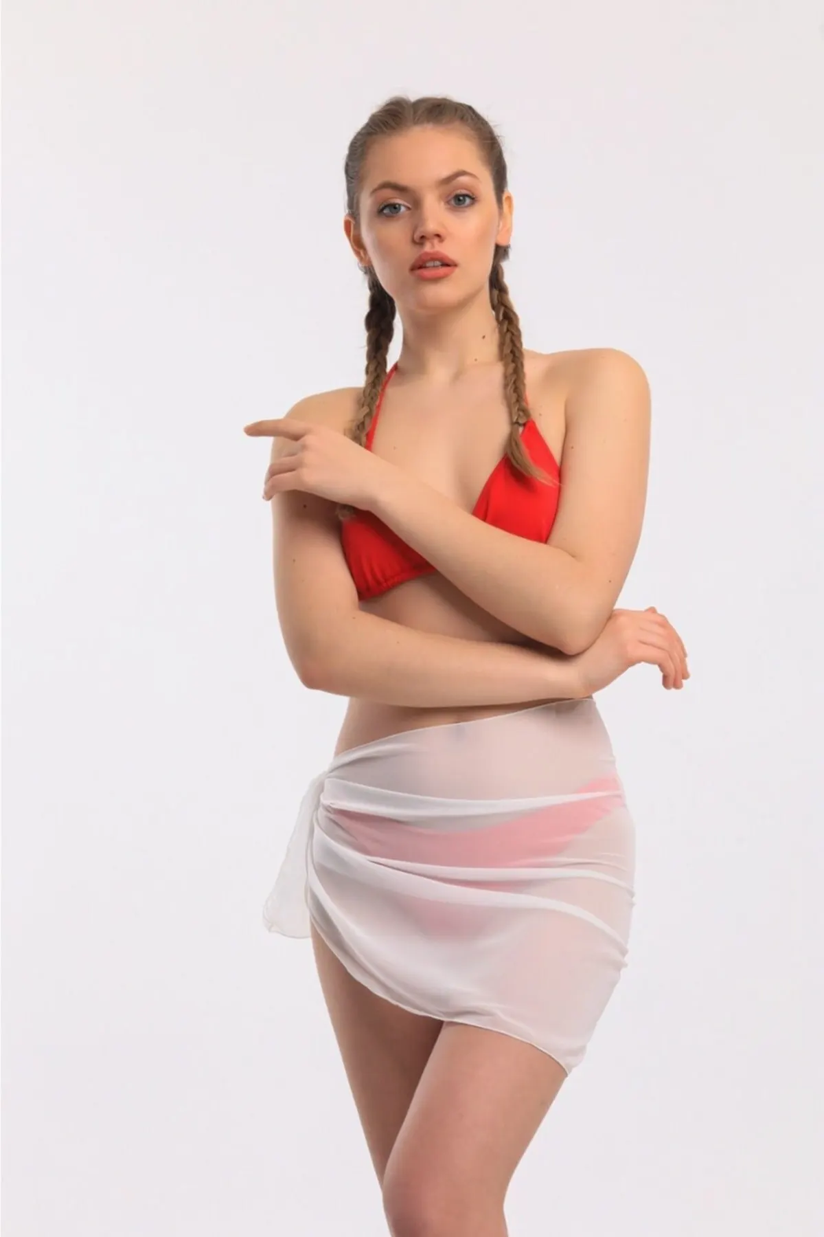 

Women's Pareo White Swimwear Cover Up Dress Sexy Tunic Suit Beachwear Female Beach Bikini Cover Loose Mini Dress
