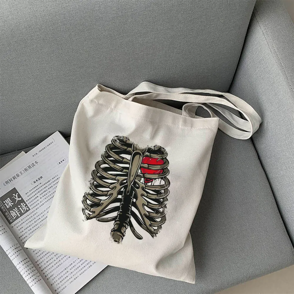 

Женская Холщовая Сумка-тоут с графическим принтом, повседневная сумка большого объема в стиле Харадзюку, сумка на плечо в стиле панк, Y2k, 2021