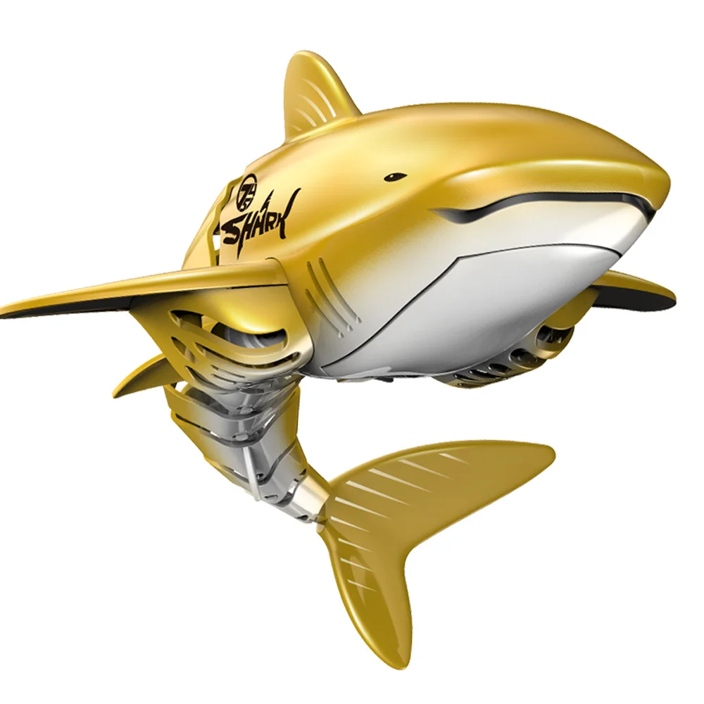 Детский Электронный Робот с дистанционным управлением лодка золотой акулой 2 4