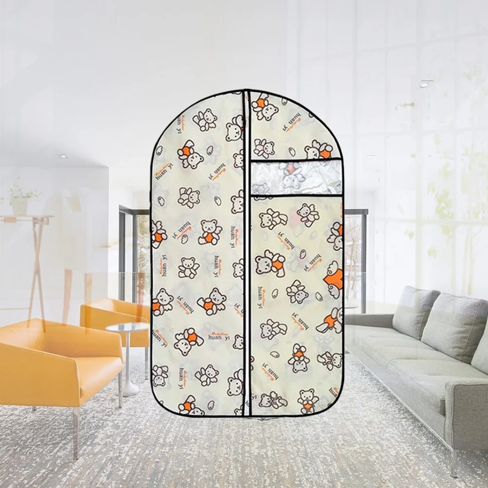 

Clothes Dust Cover Suit Dustproof Storage Bag Garment Organizer Protector Size S (Angel Bear)