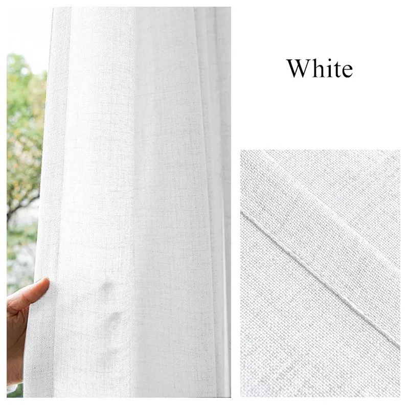 Удлиненные прозрачные шторы из искусственного льна высотой 400 см индивидуальный