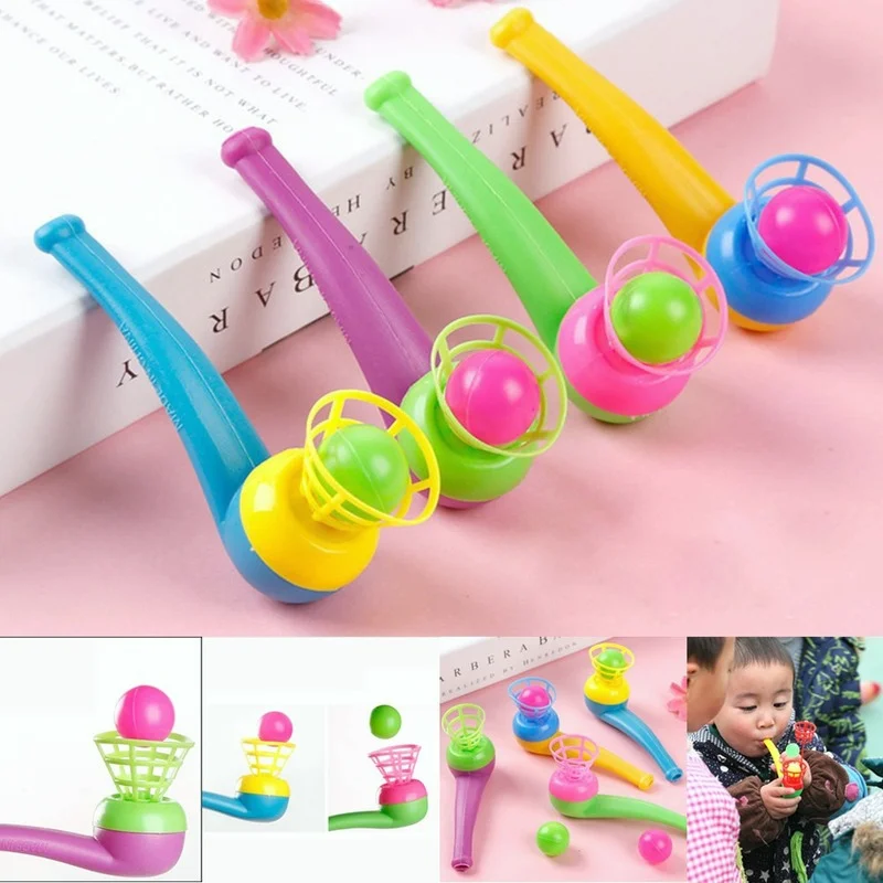 

Blow Pipe Balls Toy Montessori toys Child Board Game Party Bag Fillers Wedding learning Educational Toys for Kids Children gifts