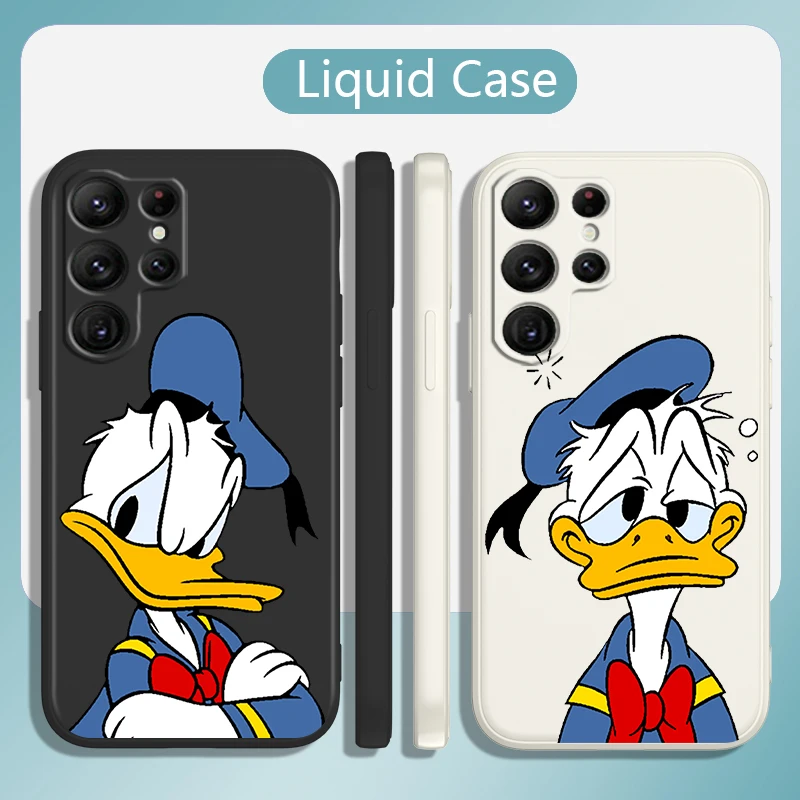 

Disney Donald Duck Cool Case For Samsung Galaxy S22 S21 S20 S10 Note20 Ultra Plus Pro FE Lite Liquid Rope Phone Cover Core Capa