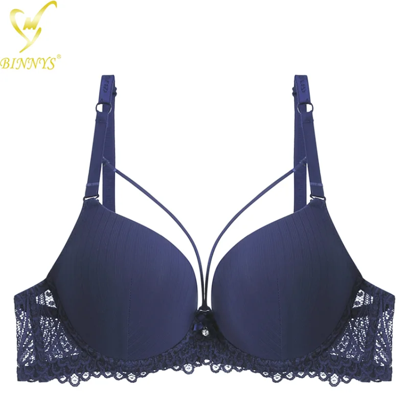 BINNYS B Cup Women's Bra Stripe Breathable Nylon Adjusted-Straps Women Premium New Femm Underwire Ladies Bra
