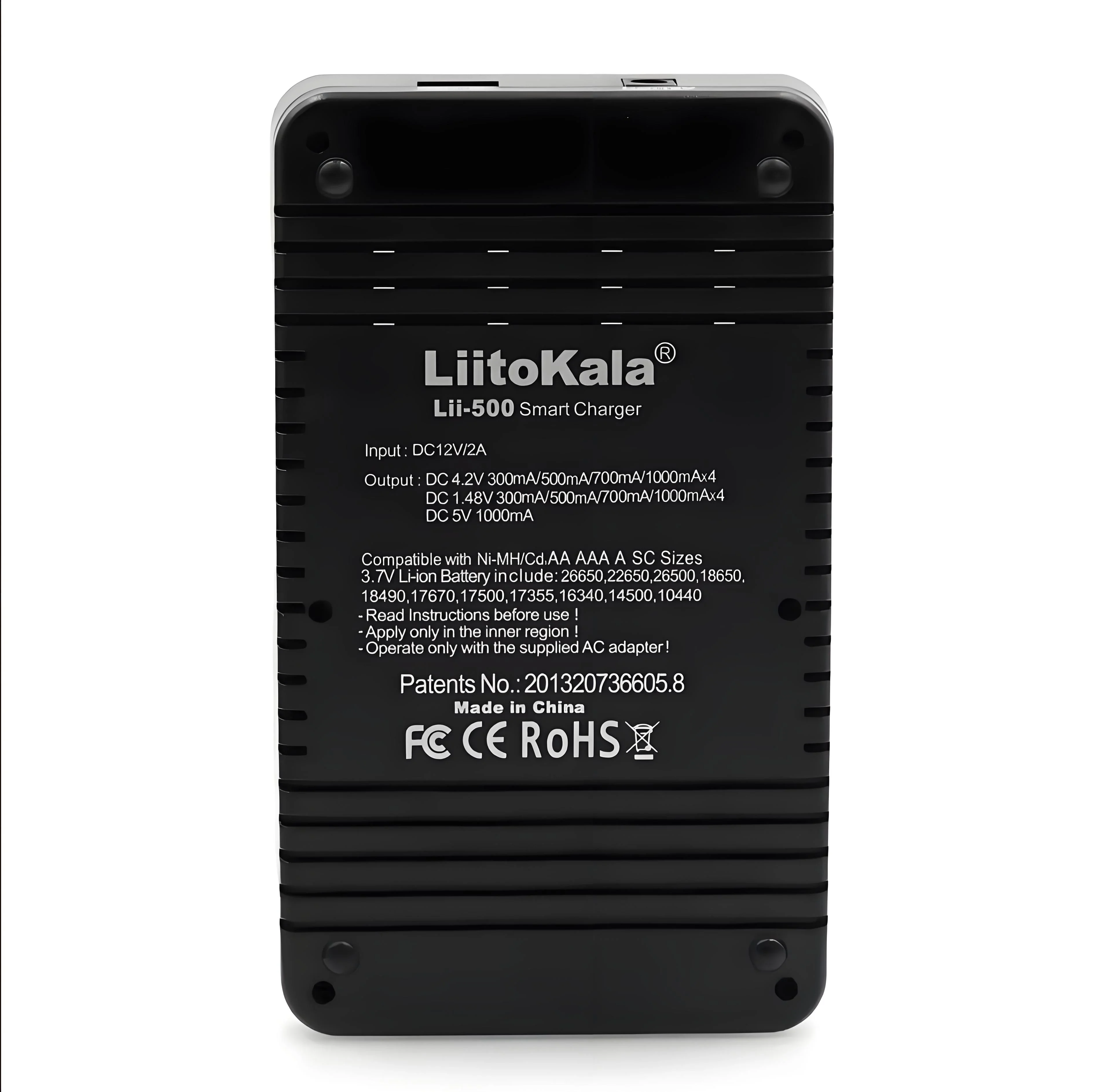 LiitoKala Lii-500 Умное универсальное зарядное устройство с ЖК-дисплеем, независимый слот для тестера емкости 1865026650AAAAANi-MHLi-ion (art.: 3920cf22fa769) - 3920cf22fa769