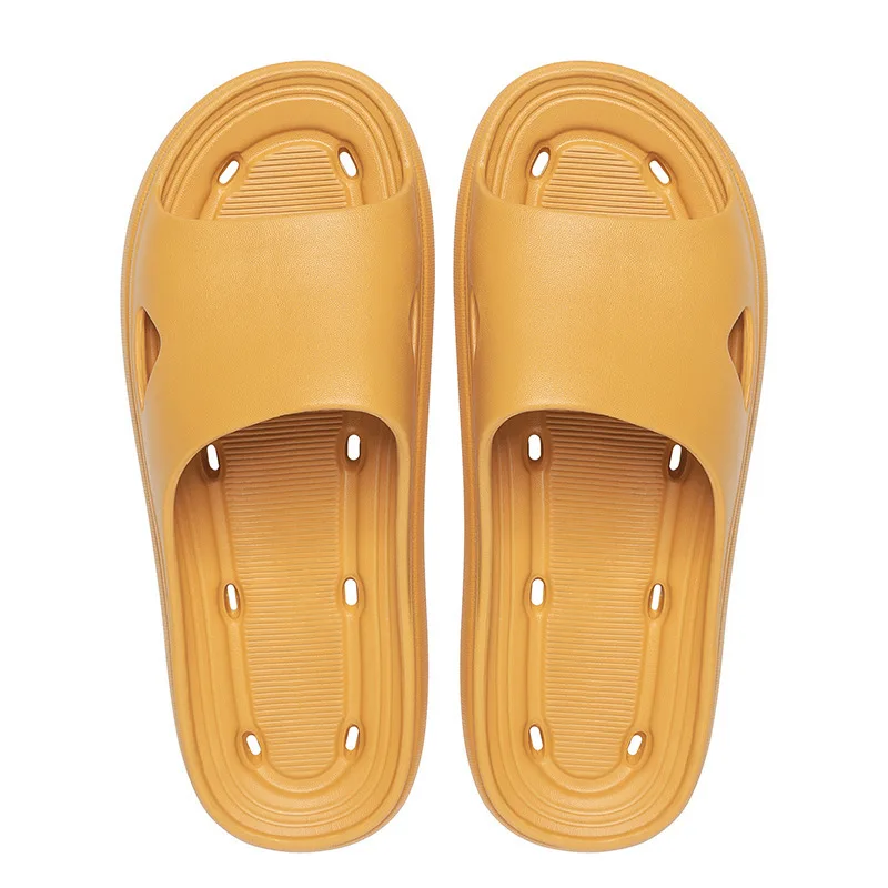 

Новинка 2023, женские сандалии и тапочки на толстой подошве в европейском и американском стиле, Нескользящие, с утечкой воды, для купания в пом...