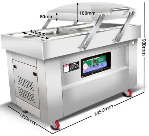 Промышленная двухкамерная вакуумная упаковочная машина Коммерческая для