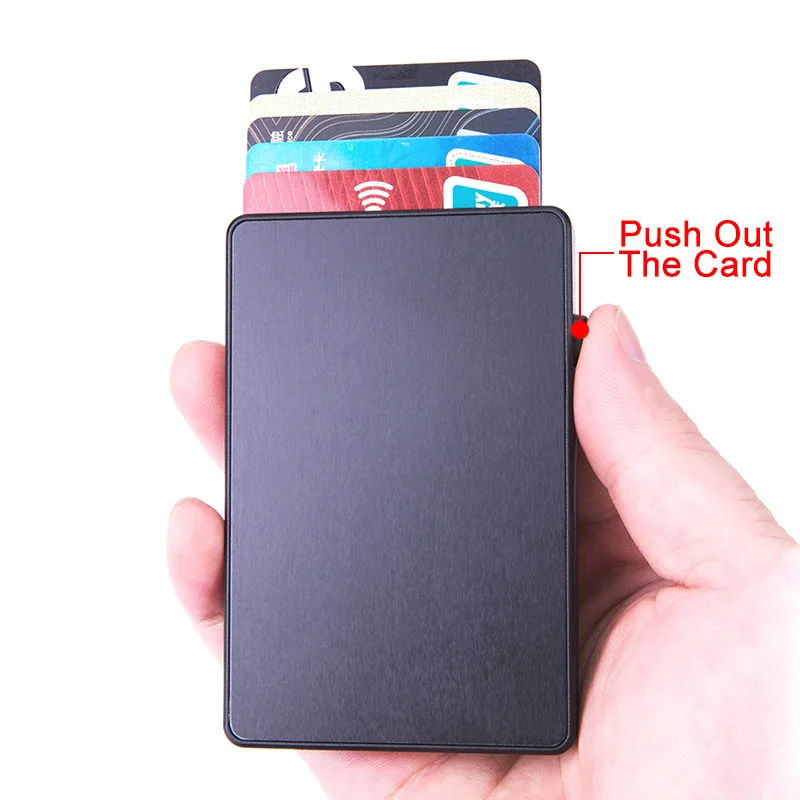 DIENQI Rfid тонкий держатель для карт кошельки мужчин и женщин мини-кошельки