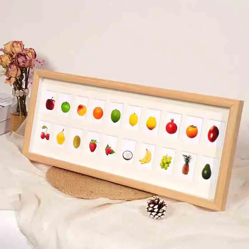 

Деревянная настольная фоторамка, держатель для рисунков на день рождения, фоторамка для детей, портрет, украшение для гостиной