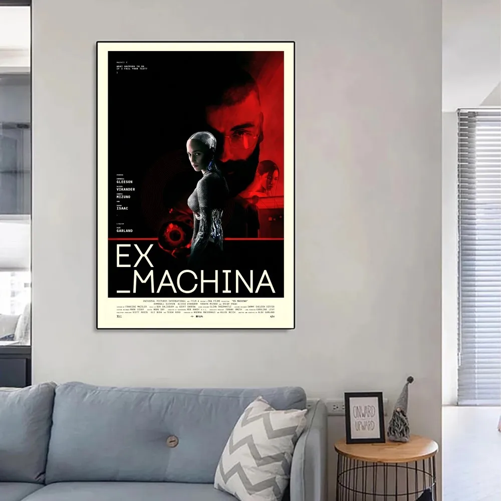 Ex Machina Science Fiction Film Art Poster Kraft Club Bar Paper Vintage Wall Painting Bedroom Study Big Szie Pai