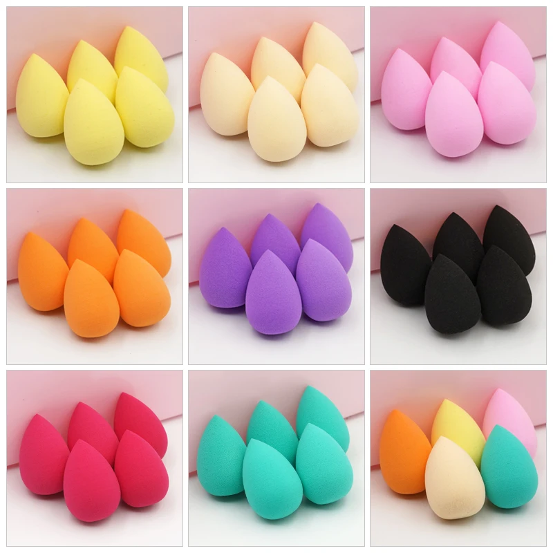 5pcs Mini Beauty Egg Makeup Blender Cosmetic Puff Dry and We