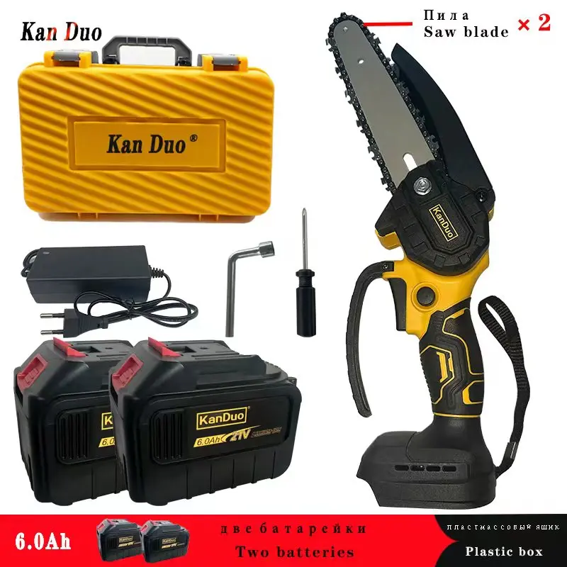 6-дюймовая Электрическая цепная пила, беспроводная и бесщеточная Электрическая цепная пила, инструменты для обрезки 6-дюймовая Электрическая цепная пила, беспроводная и бесщеточная Электрическая цепная пила, инструменты для обрезки