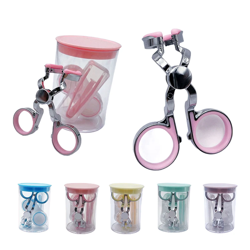 

6Pcs/Set Contact Lens Wearing Tool Kit Tweezers Suction Stick Lenses Storage Soaking Box Integrated Clamp And Storage Bucket