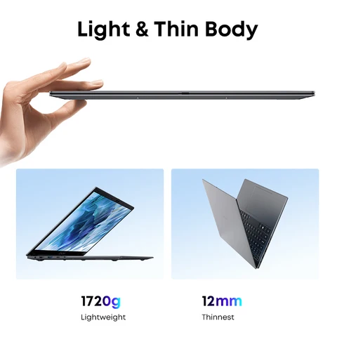 Ноутбук Chuwi GemiBook Plus, 15.6", 8/256ГБ, 16/512ГБ, N100, N150, Windows
