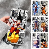anime dragon ball manga phone case for apple iphone 11 13 12 pro xs max xr x 7 8 6 6s plus mini 5 5s se soft back shell cover co