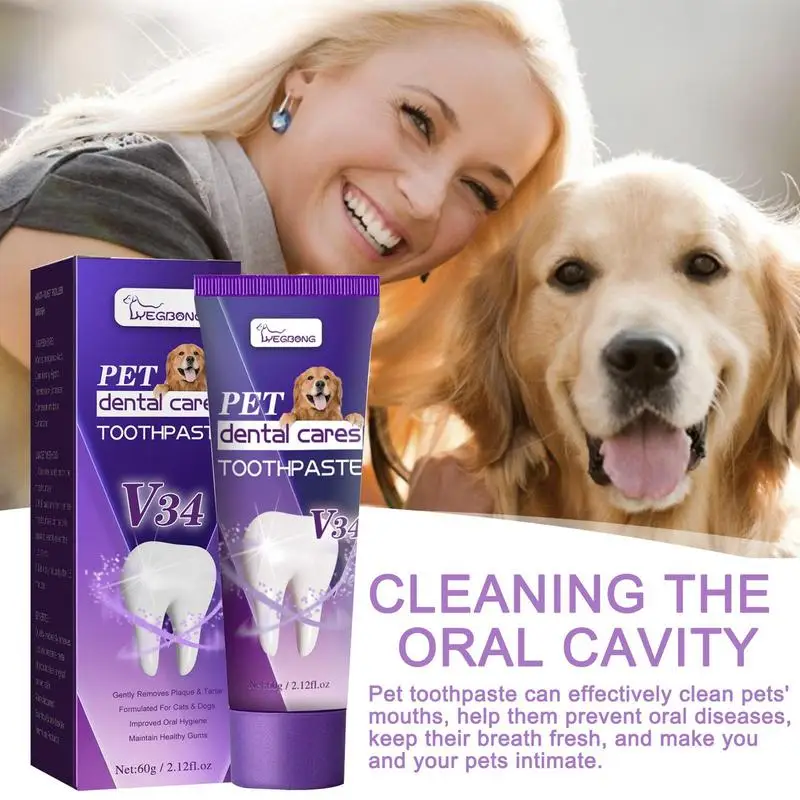 

Dog Toothpaste Teeth Cleaning Whitening Oral Care Dog Brushing Supplies Dog Oral Care Toothpaste For Pet Pet Accessories