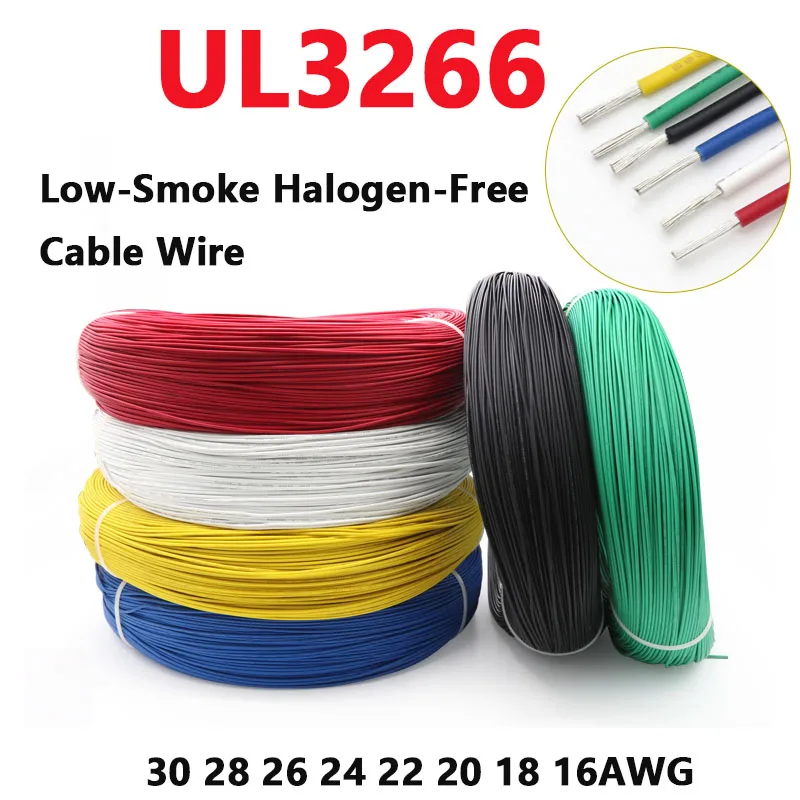 

UL3266 Irradiated Wire Household Appliances Tinned Copper Low-Smoke Halogen-Free Cable High Temperature Resistant 30-16AWG