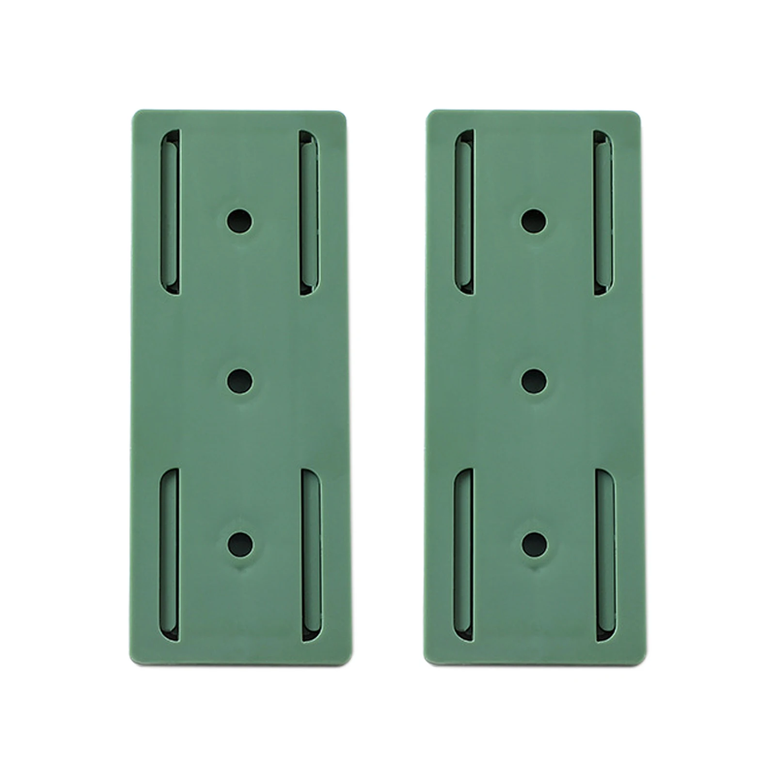 

2pcs Storage ABS Self Adhesive Wall Mounted Power Strip Holder Cable Management