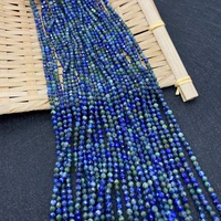 natural lapis lazuli beads faceted blue stones round bulk size 234mm for diy beads necklace earrings bracelet accessories