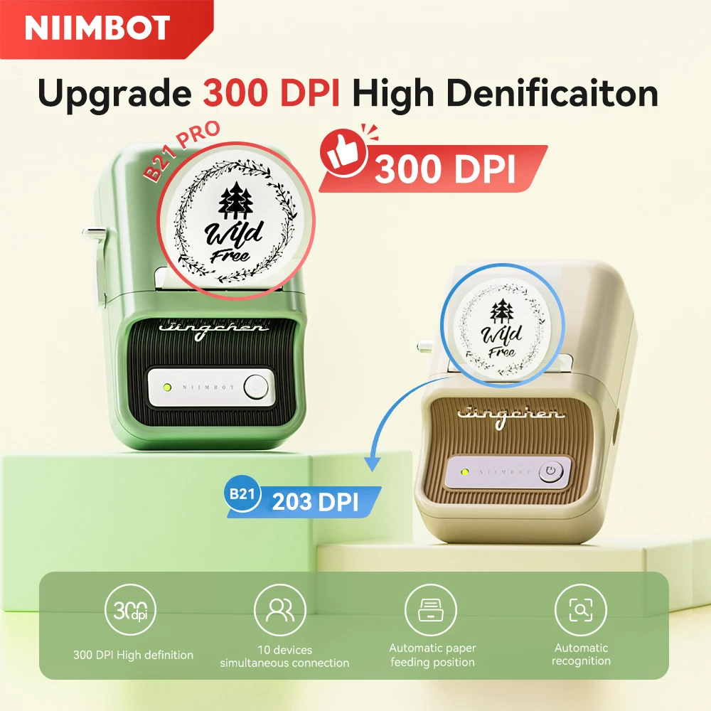 Беспроводной принтер этикеток Niimbot B21 Pro