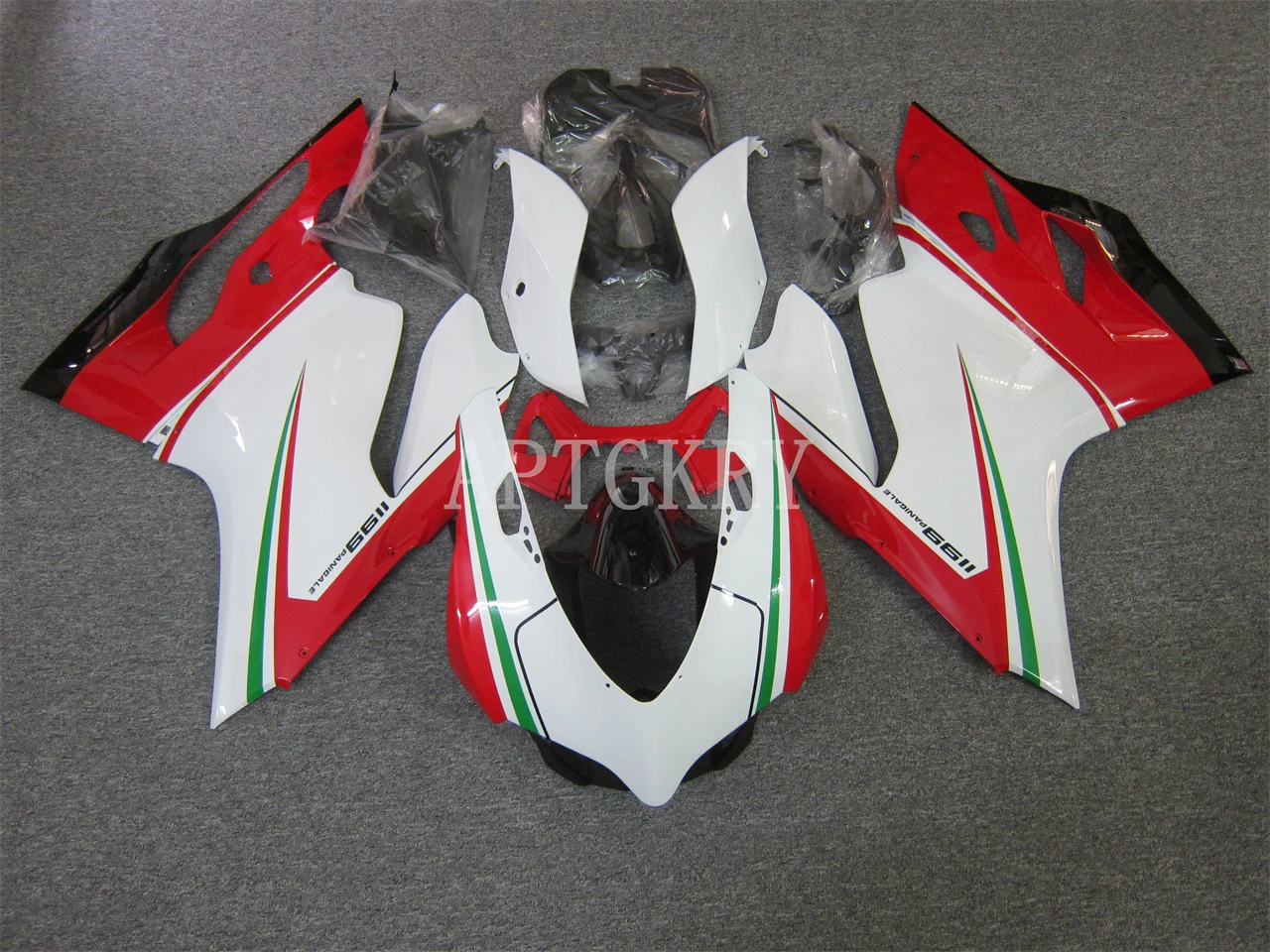 

New ABS Plastic Shell Motorcycle Fairings kit Fit For Ducati 899 1199 Panigale 1199S 2012 2013 2014 2015 Bodywork Set White Red