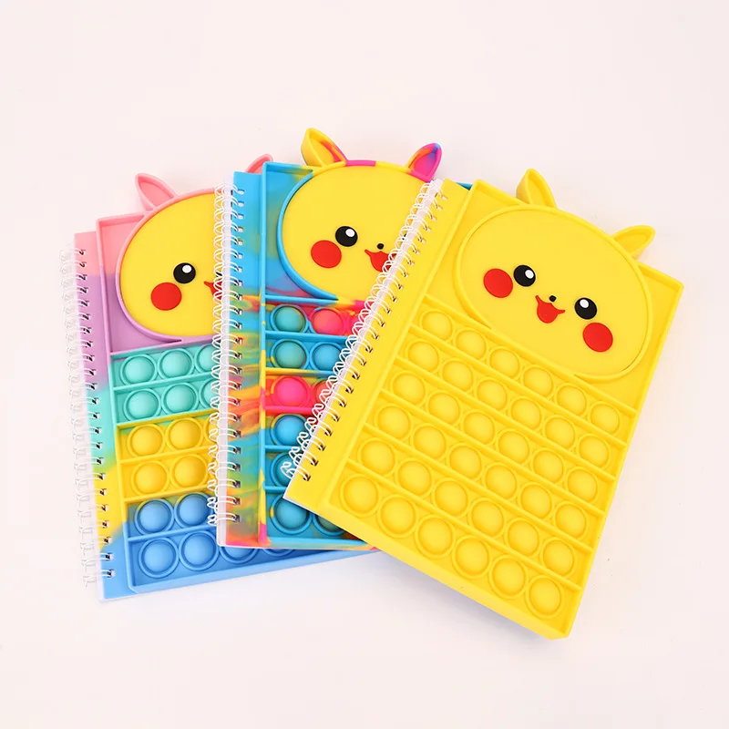 

Cute cartoon notebook stress relief squeeze toys anti-stress mini toys kids game hand simple dimple relax toys J43