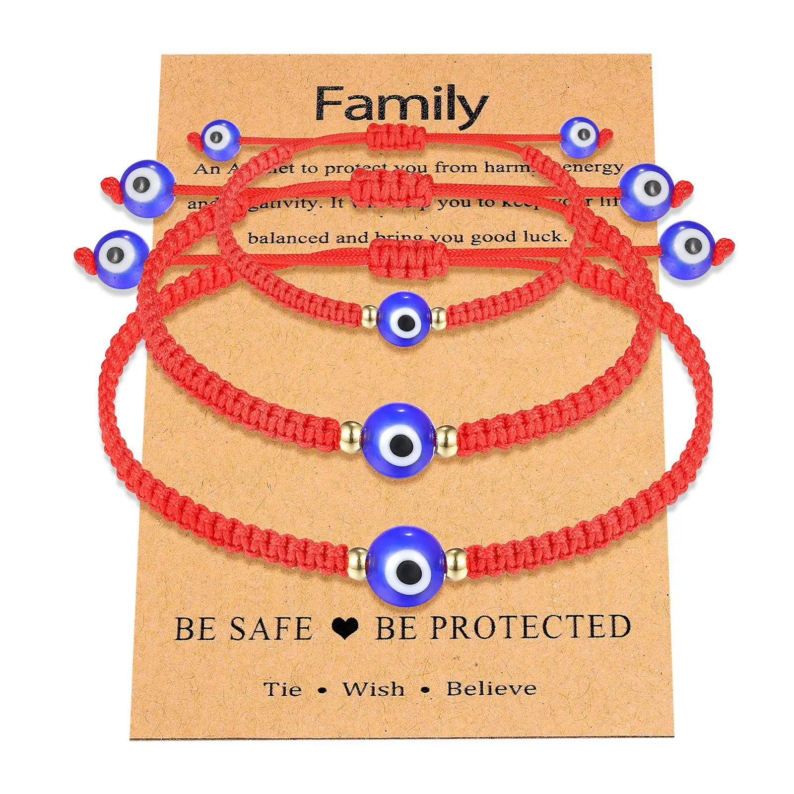 

Hand Braided Red Thread String Rope Bracelets for Women Men Blue Evil Eyes Lucky Wish Adjustable Color Bracelets Couple Bangles