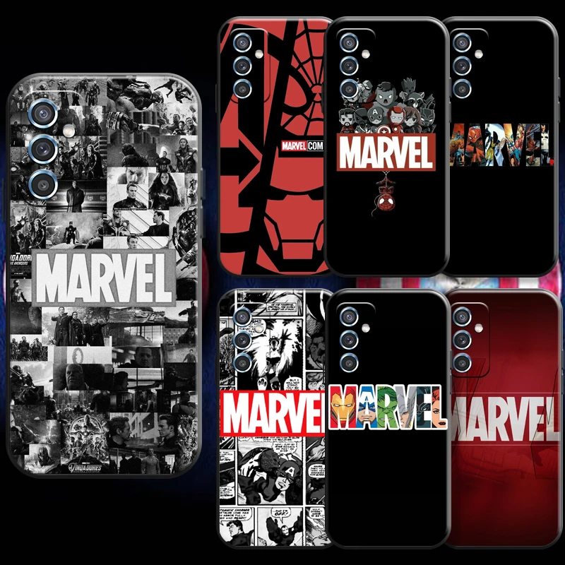 

Marvel Logo Comics For Xiaomi Redmi 7 7A 8 8A 7 Note 7 8 2021 Pro 8T Phone Case Carcasa Liquid Silicon Funda Back