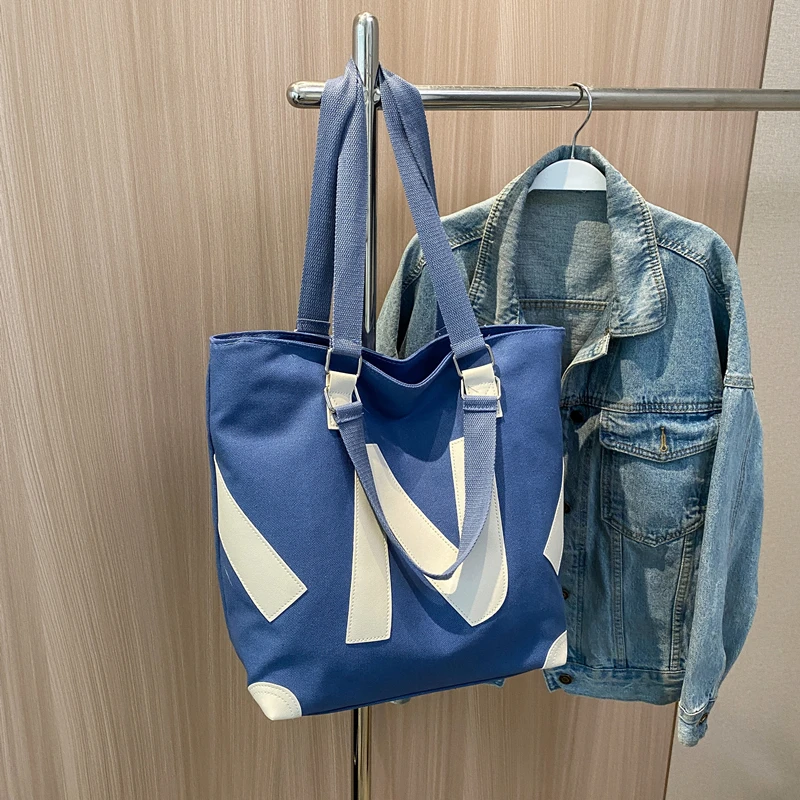 New Large Capacity Canvas Women Tote Bags Printing All-Match Casual Style High-Quality Texture Women One Shoulder Handbags