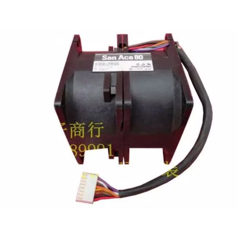 Sanyo Denki 9CR0812P8S06 DC 12V 5.5A 80x80x80mm 8-проводной охлаждающий вентилятор для сервера