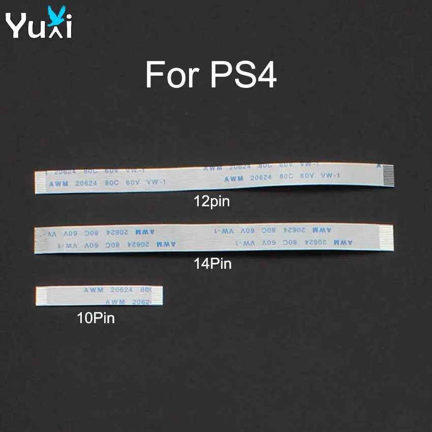 

YuXi 9pcs For PS4 Controller 10 12 14 Pin Charging Board Power Switch Cable 10pin 12pin 14pin Touch Pad Flex Ribbon Cable