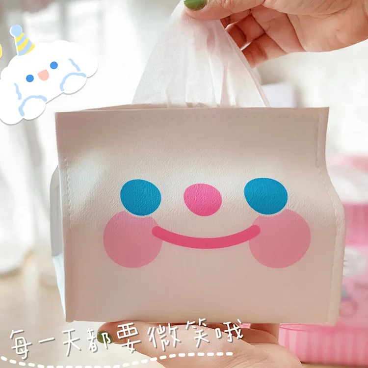 Sanrioed Kittly My Melody Kuromi Cinnamoroll Purin Dog X O коробка для бумажных салфеток дома автомобиля ПУ
