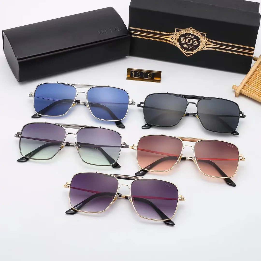 

American Brand DITA Classic Fashion Polarized Men Eyeglasses Advanced Driving UV400 Women Sun Glasses With Original Box 1276