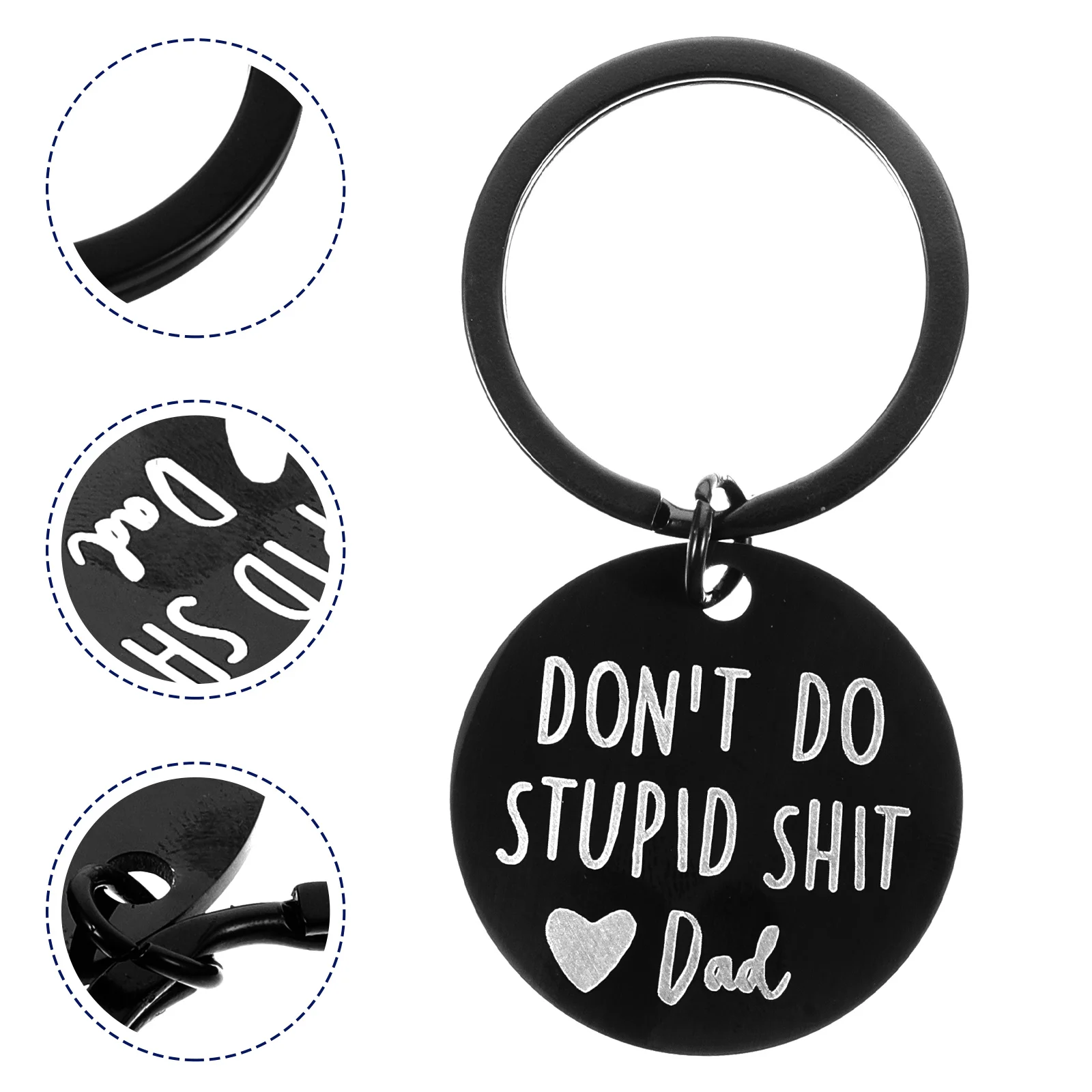 

Keychain Father Day S Dad Gifts Jewelry Keyring Love Birthday Gift Ring Key School Don Fathers Present Handbag Meaningful Stupid
