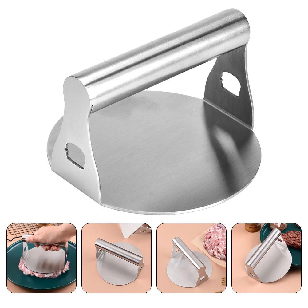 

Stainless Steel Meat Press Manual Pie Burger Kitchen Tools Hand Handle Patty Mold Cooking Household
