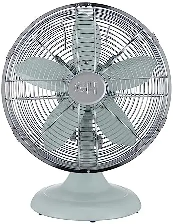 

Настольный ретро-вентилятор матового черного цвета