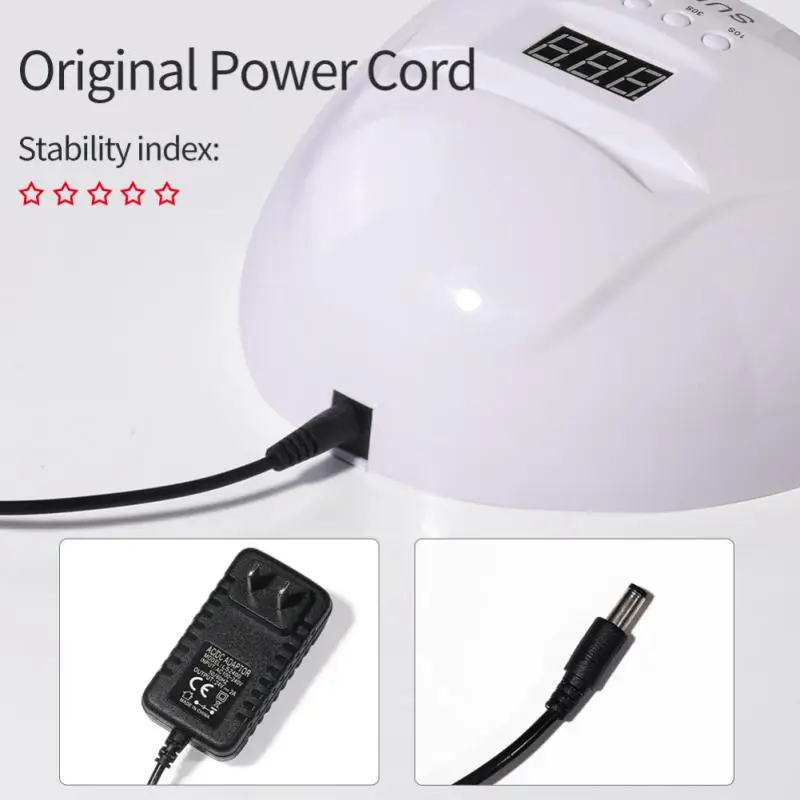 Nail Lamp LED Dryer For Acrylic Gel Drying With Low Heat Mode Smart Sensor Art Salon Manicure Machine