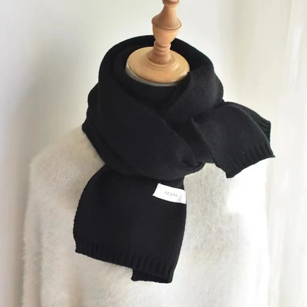 Нагрудник термотеплый утепленный модный вязаный шерстяной шарф ветрозащитный