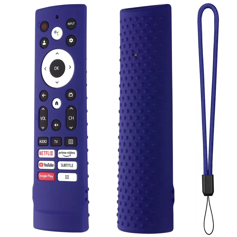 Силиконовая задняя крышка с защитой от пыли для пульта дистанционного управления Hisense версии 3v90h 100L5G-DLT100B с ремешком