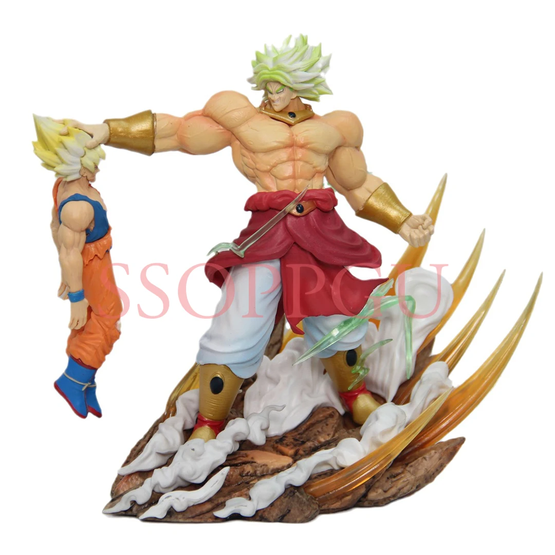 

Anime Dragon Ball GK Broli VS Son Goku Figure Super Saiyan Scene Statue Anime Peripherals Figure Collection Model Toys Kids Gift