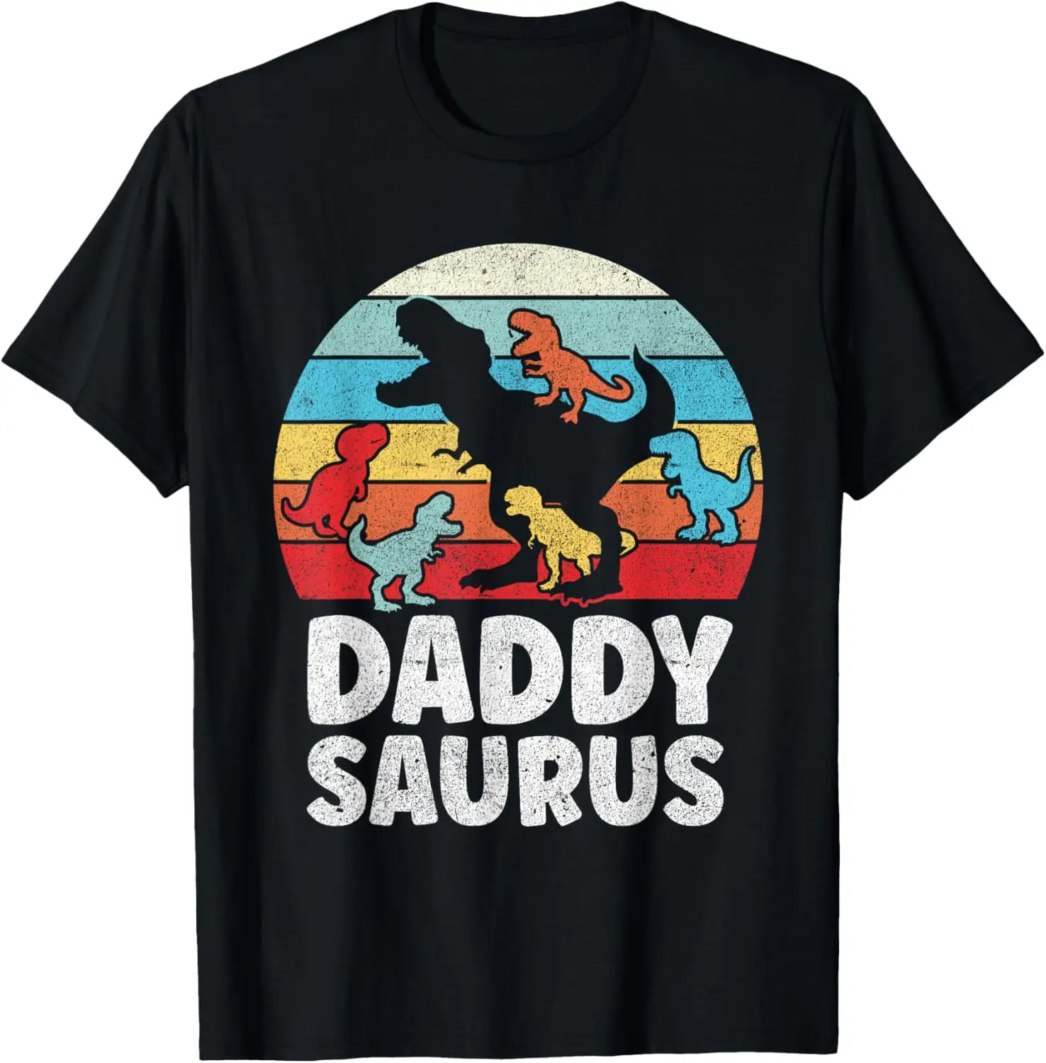 Мужская забавная футболка Daddysaurus 5 детская T-Rex Dad Dinosaur Daddy Saurus