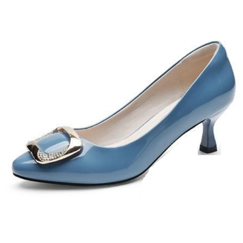 sapatos femininas женские милые светло-голубые удобные весенние туфли без шнуровки на