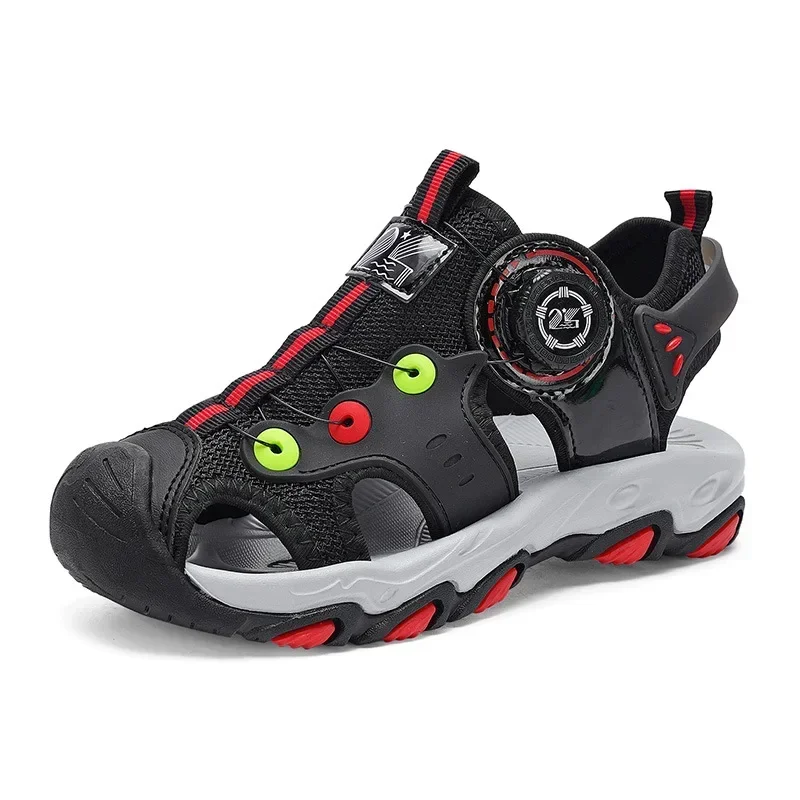 Сандалии Baotou дышащие нескользящие для мальчиков и девочек пляжные универсальные