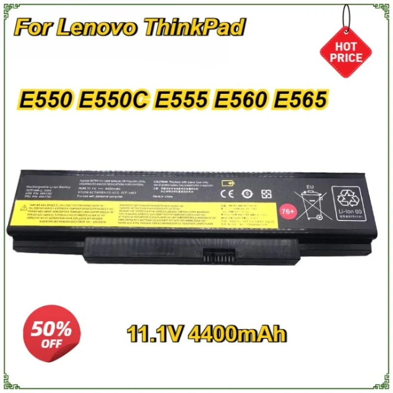 Новый аккумулятор для ноутбука Lenovo ThinkPad E555 E550 E550C E560 E565C 45N1762 45N1763 45N1759 45N1758 45N1760 11 1 В