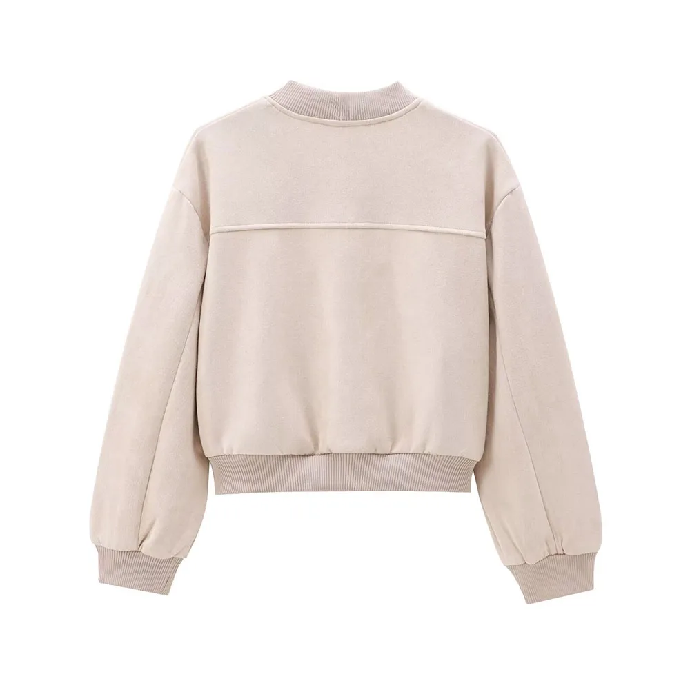 Женская новая мода осень 2024 повседневная тонкая и универсальная замшевая